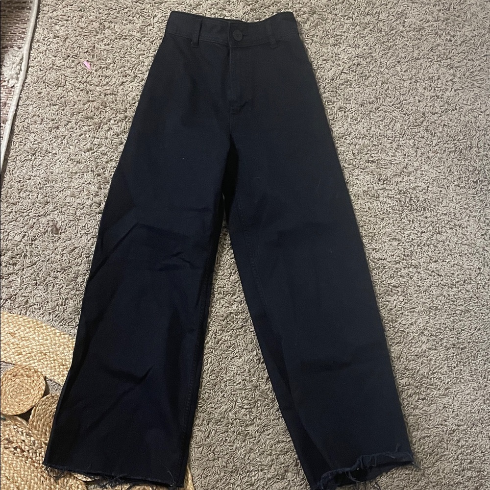 Black Wide-Leg Pants